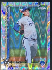 2025 Topps Chrome Cole Ragans #151 NM RayWave Kansas City Royals
