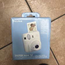 NEW Genuine Fujifilm instax mini 12 Instant Camera Clay White BRAND NEW