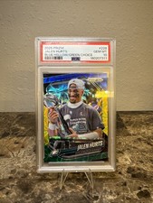 2025 Panini Prizm Jalen Hurts Blue/Yellow/Green Choice #228 PSA 10 Low Pop🔥🔥