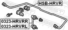 Für FEBEST HSB-HRVR REAR STAB BUSHING. HONDA HR-V GH4 2000-2005