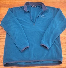 Men's Arc'Teryx 1/4 Zip Pullover Jacket  Waffle Pattern Sz XL     