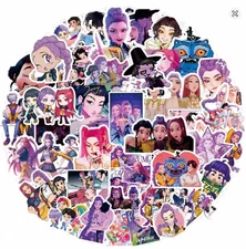 Kpop Demon Hunters Stickers 80 pcs, Huntrix, Saja Boys, Golden, Mira, Rumi, Zoey