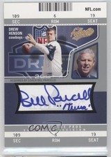 2004 Fleer Authentix (Autographed by Coach ) Drew Henson Bill Parcells Auto 0v3