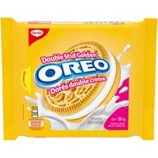 Oreo Golden Double Stuf Cookies, 261g/9.2 oz. Bag