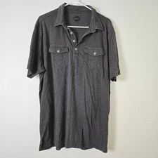 Goose Island Shirt Mens Large Gray Polo Short Sleeve