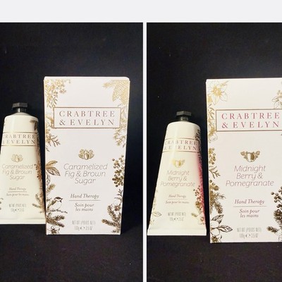Crabtree & Evelyn Caramelized Fig & Midnight Berry Hand Therapy 3.5oz NEW