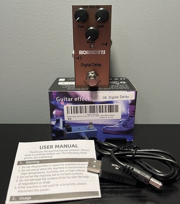 Digital Delay Electric Guitar Effects Pedal Mini Single Type DC 9V True Bypass