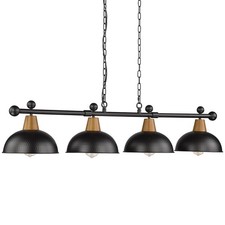 4-Light Pool Table Lights for 7ft/8ft Table, 48" Modern Billiard Llight Kitch...