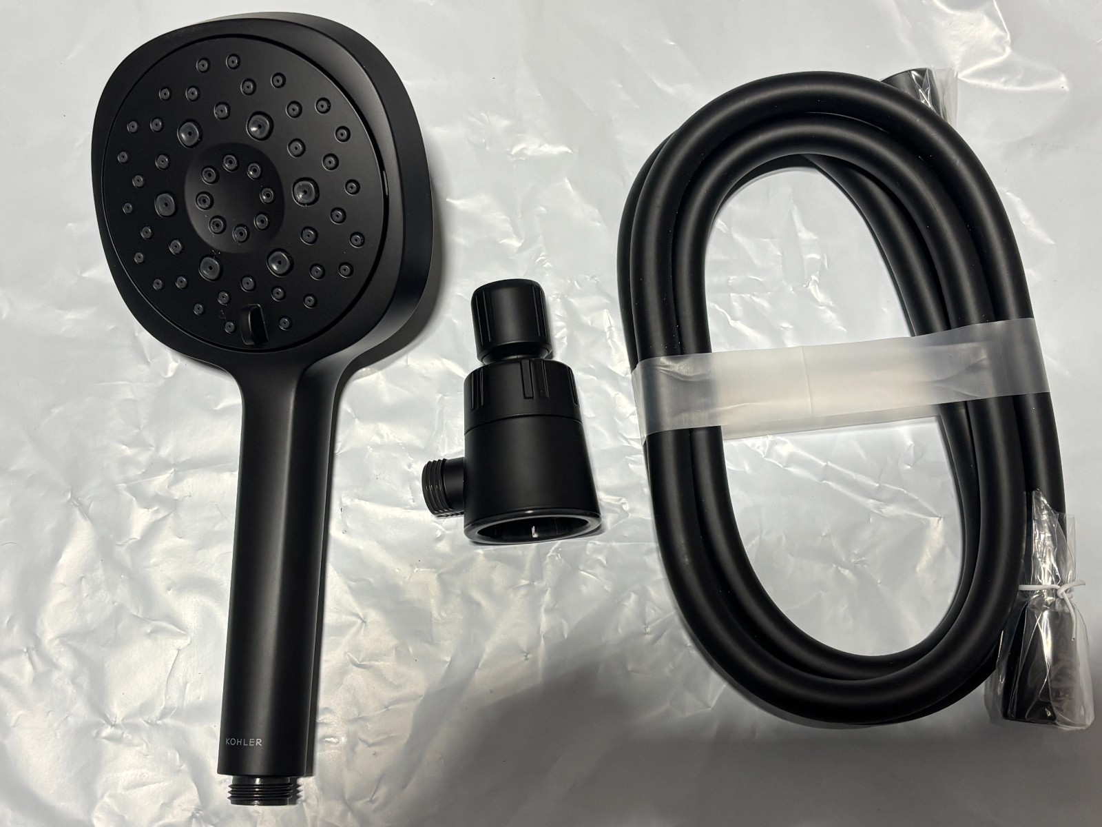 Kohler Matte Black Handheld Shower Head w/ Hose Rill