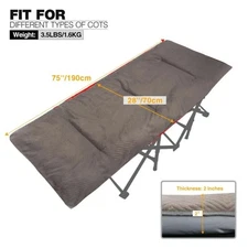 NEW SEALED REDCAMP Extra Thick Folding Cot Pad – Soft, Portable Camping Mattress