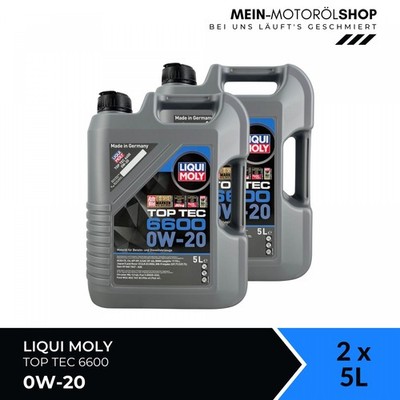 Liqui Moly Top Tec 6600 0W-20 BMW MB 229.71 Opel Motoröl 2x5 Liter = 10 Liter