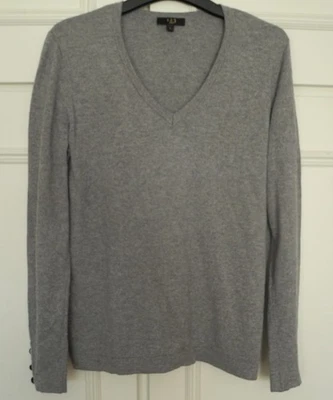 Pull 123 1.2.3 gris L 40/42 très doux avec cachemire, soie ... - Photo 1/4