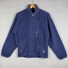 Vintage 90s Patagonia Synchilla Fleece Jacket Mens Small Blue Full Zip USA Made
