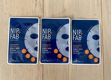 RP£21Combined X3 packs Nip+Fab Glycolic Acid Fix cleansing bubble face masks NEW