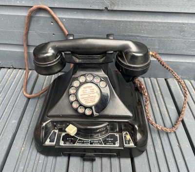 VINTAGE GPO 248 PYRAMIDENTELEFON MIT EINER NO.44 KLINGEL SET