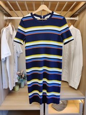 WHISTLES DRESS MEDIUM MULTICOLOUR T-SHIRT STRIPE SHORT SLEEVE CASUAL WOMENS