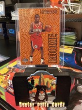 Upper Deck 1996-97 Rookie Exclusives Allen Iverson #R1 76ers NBA Basketball Card. rookie card picture