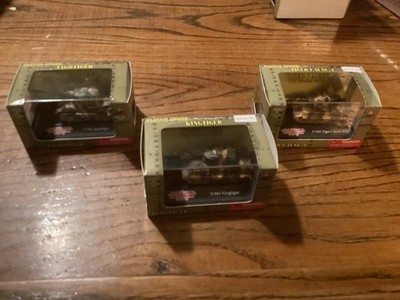Lot of 3 New Millennium Toys German King Tiger, JagdTiger, Tiger I AUSE E 1/144