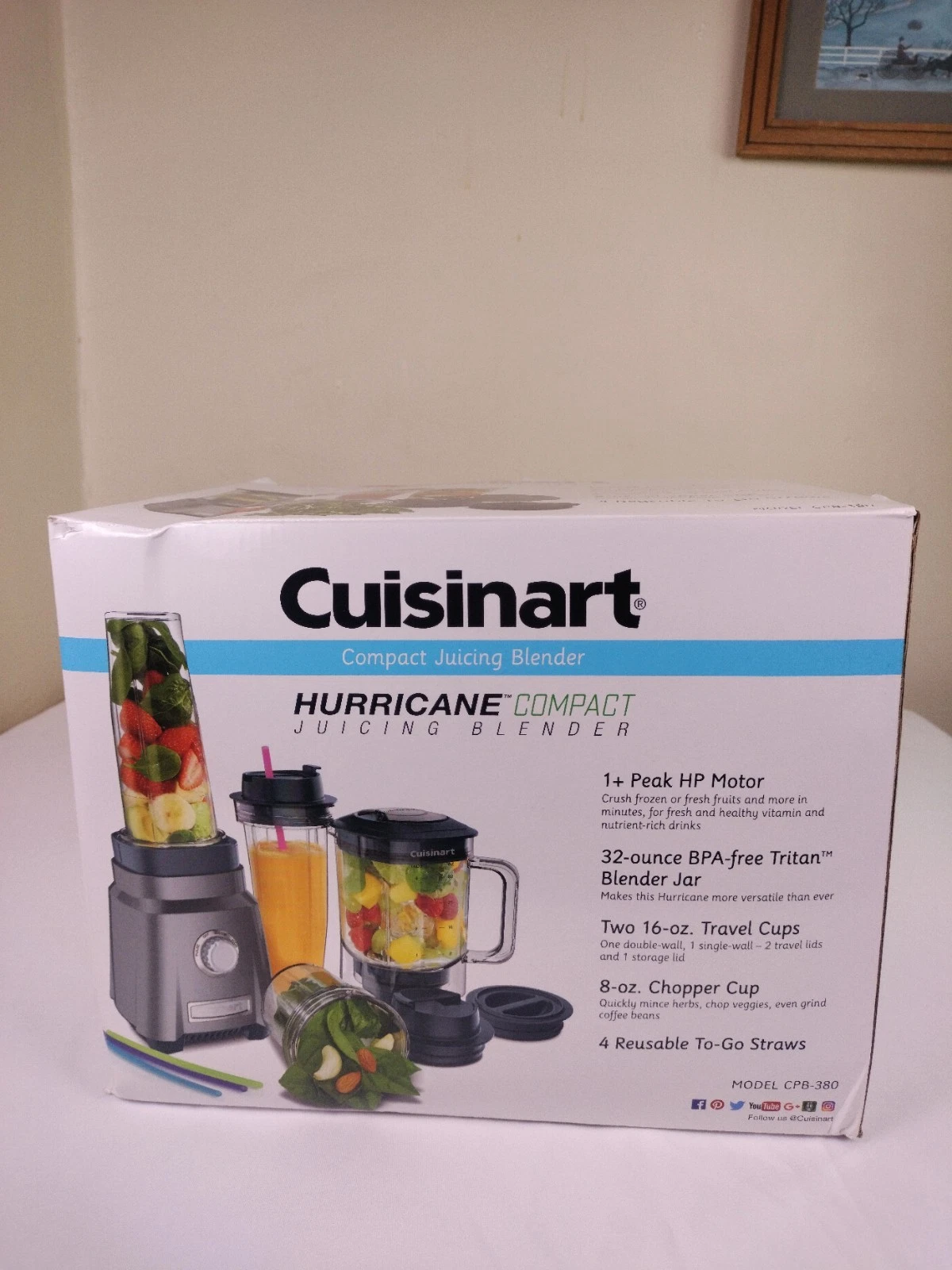 Hurricane 32 oz. 3-Speed Brushed Chrome Compact Juicing Blender Usa
Opens in a new window or tab