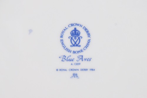 Blue Aves Royal Crown Derby Dinner Plate - Picture 3 of 3