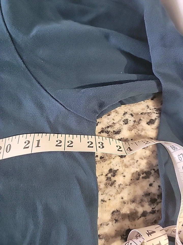 Camisa Polo Para Hombre Etiqueta Dorada Roundtree & Yorke L Azul Teal Manga Larga Pullover Foto 3 de 4