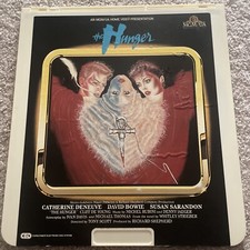 1983 CED VideoDisc The Hunger Tony Scott David Bowie Catherine Deneuve Susan