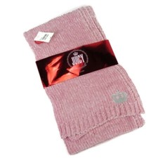 JUICY Juicy Couture Chenille Blanket Scarf NEW Light Pink