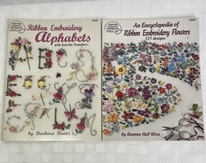 An Encyclopedia of Ribbon Embroidery Flowers 3405 Alphabet 3406 Deanna Hall West