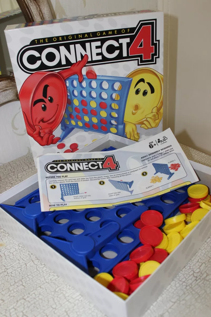 CONNECT 4 The Original Game Hasbro Games Age 6+, 2 Players, Year 2013