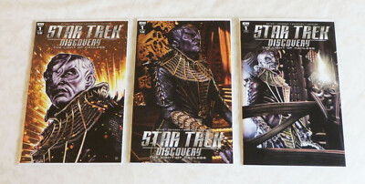Star Trek Discovery The Light of Kahless IDW Issue 1 NM/M Lot of 3 A B RI-A