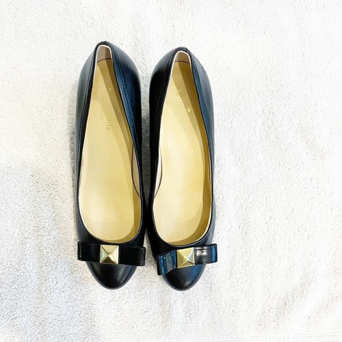 Kate Spade Damen-Keilabsatz schwarz Lackleder 8M goldfarben Metallschleife - Bild 11 von 21