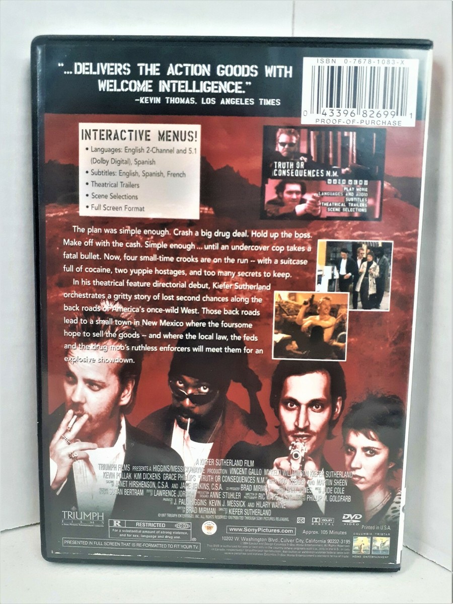 Truth or Consequences N.M. 1997 DVD Widescreen 2004 Kiefer