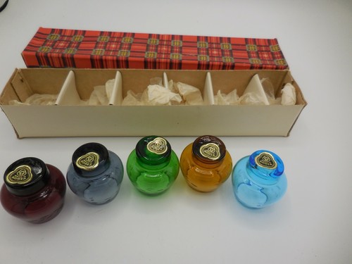 Vintage Box Set Schnapsgläser Ätzglas Korea 5/6 Gläser - Bild 5 von 6