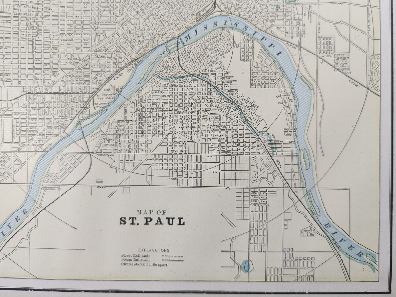 St Paul Map, 1891