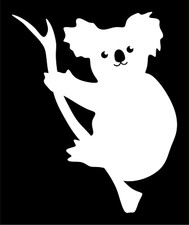 Koala in Tree Decal Sticker Car Truck SUV RV Window Bumper Wall Laptop Tablet