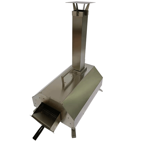 KASA Outdoor Pizza Oven Portable Wood Fired Back Garden Camping Stainless Steel - Picture 3 of 12