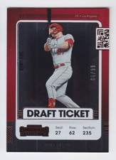 2021 PANINI CHRONICLES CONTENDERS MIKE TROUT /99 DRAFT TICKET RED PARALLEL Angel