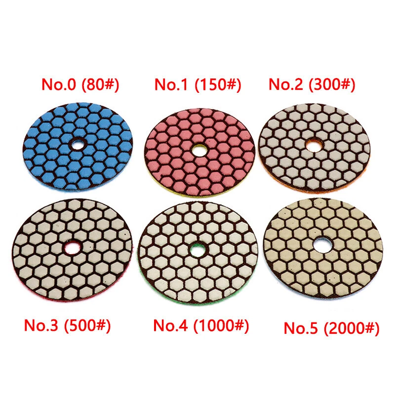 Polishing Pad 3" / 4" Dry Grinding Disc For Granite Marble Stone Glass Diamond - Image 2 of 4