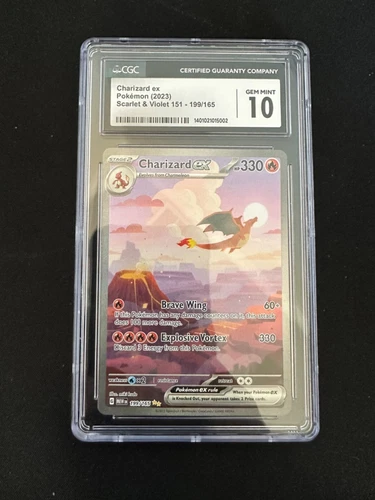 Charizard ex 199/165 Sv: Scarlet CGC10