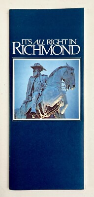 1980s It's All Right In Richmond Virginia Vintage Tourist Guide Travel Brochure