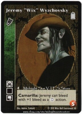 Jeremy ''Wix'' Wyzchovsky Nosferatu Keepers of Tradition 2018 BCP V:TES VTES