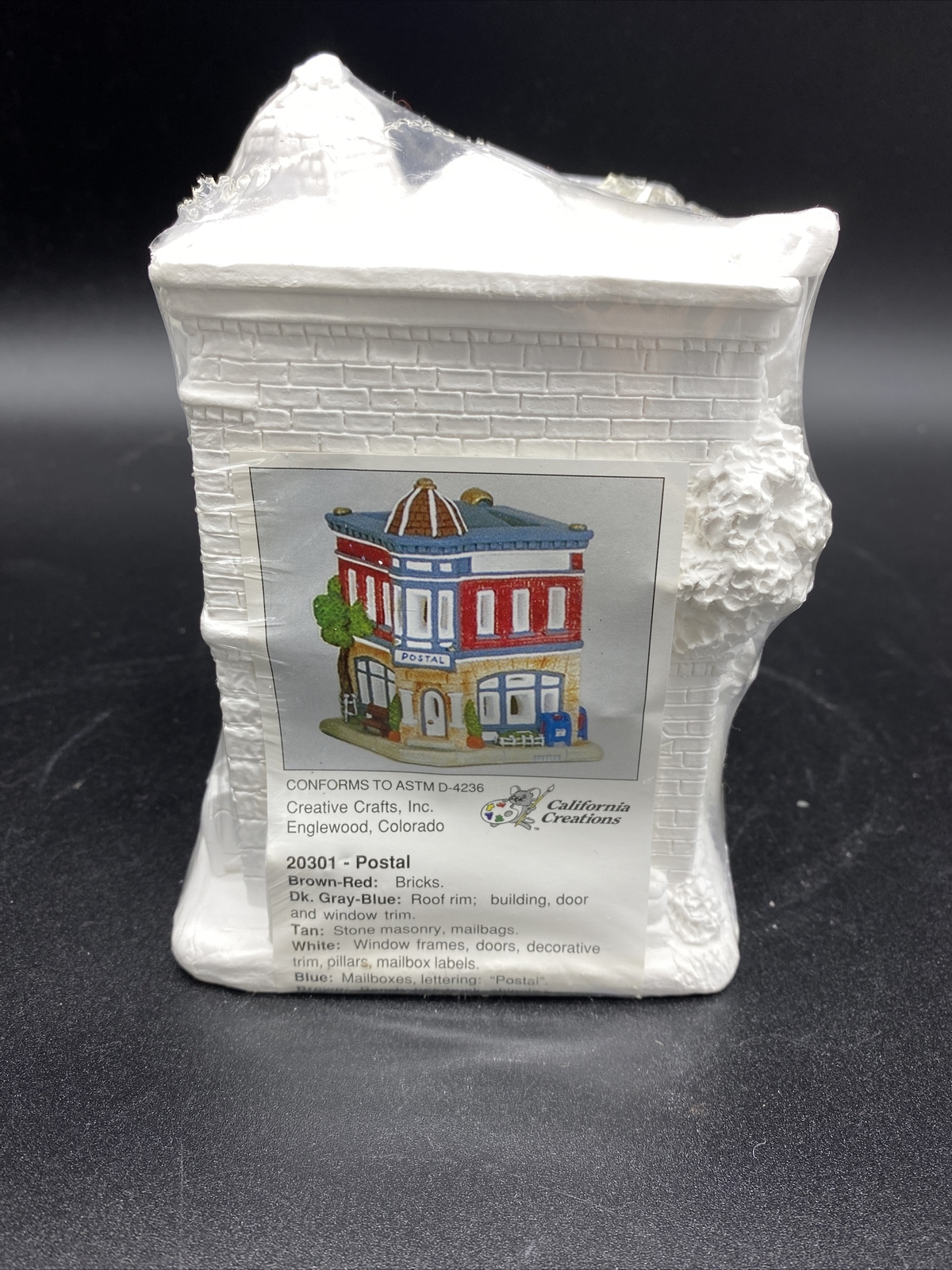 California Creations 20301 Postal Ready To Paint Christmas Village eBay