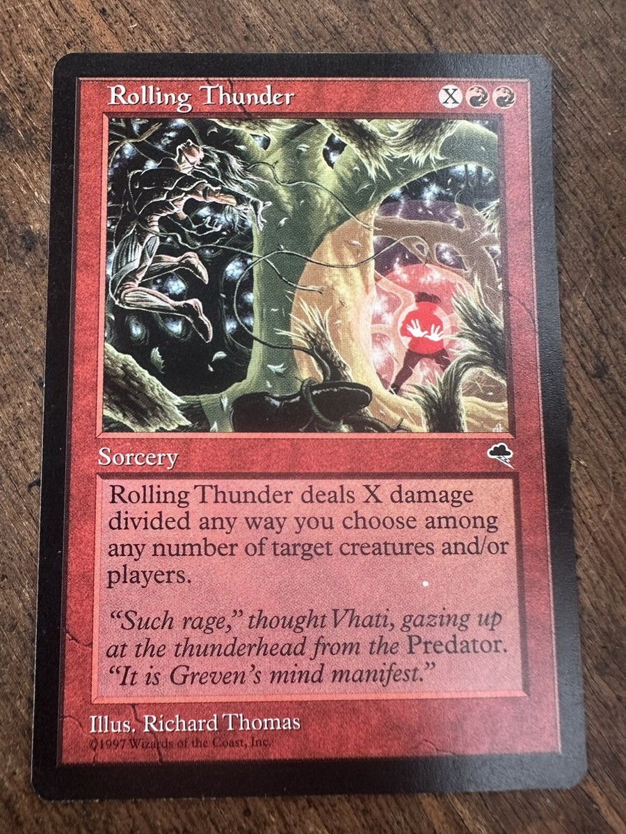 Rolling Thunder Tempest #198 Magic The Gathering 1997 MTG | eBay