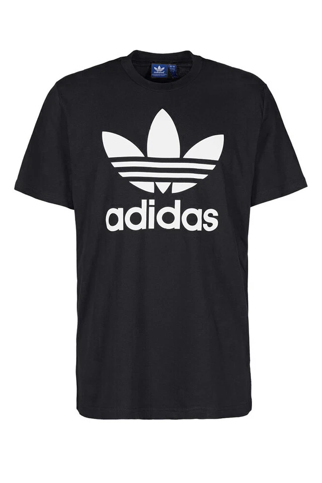 Camiseta deportiva de manga corta con gráfico con logotipo del trébol Adidas para hombre Foto 4 de 4