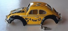 NOS Autoworld Yellow 66 Volkswagen Beetle Thunderjet HO Slot Car Body Run on AFX
