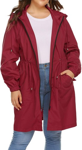 IN'VOLAND Women's Rain Jacket Plus Size 