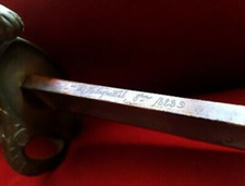 INFANTRY OFFICER'S SABER 1823  kligenthal WITH ONE BRANCH GUARD WITH SHEATH
