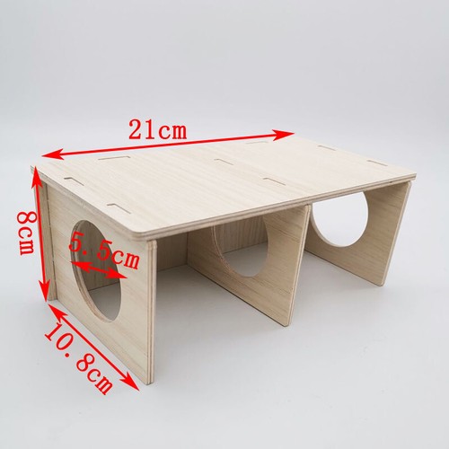 Wooden Hamster House Exercise Toy Hideout Playground Cage Nesting Pet Supplies - Picture 11 of 13