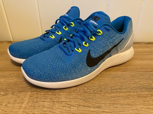 NIKE LUNAR GLIDE 9 Mens 13 US Blue White running trainer run racer elite |  eBay