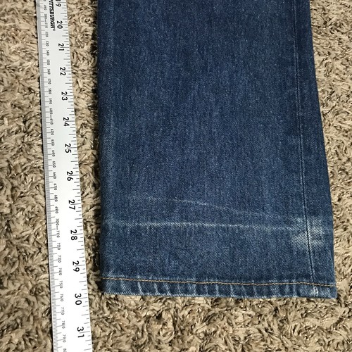 Jeans vintage Levi’s 501 made in USA anni 90 blu medio baffi denim taglia 40x30 - Foto 14 di 15
